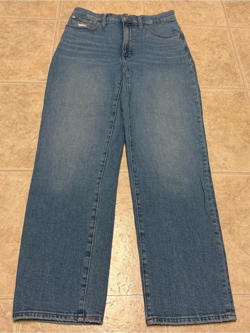 Madewell The Perfect Vintage Straight Jeans In Montville Wash Size 28 Nd521 View 2